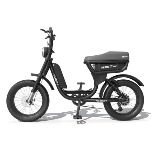 Vélo électrique biplace cargo garrett miller x, batt simple, pneus route