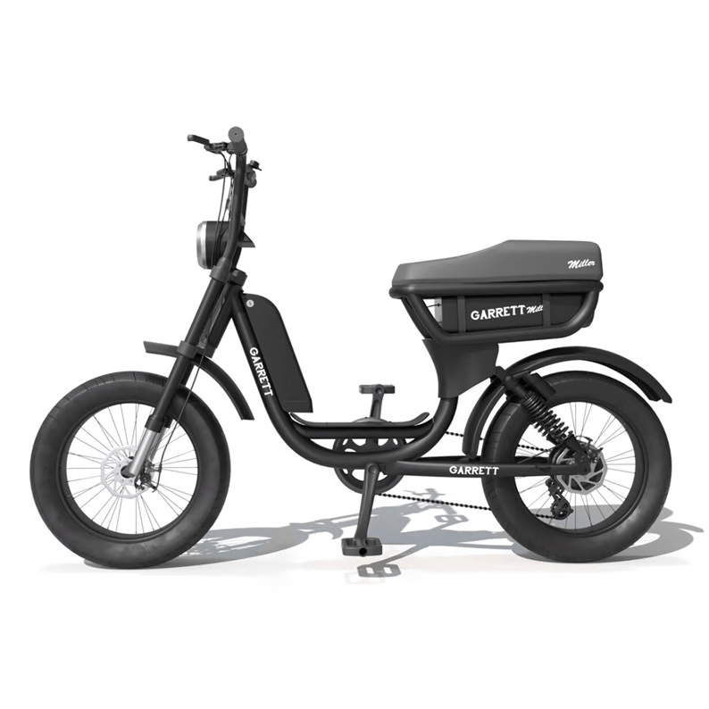 Vélo électrique biplace cargo garrett miller city , batt double, pneus route