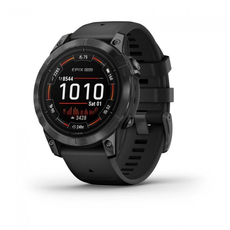 Montre Garmin EPIX Gen 2 Sapphire Titane 47 mm + bracelet nylon gris – Image 12