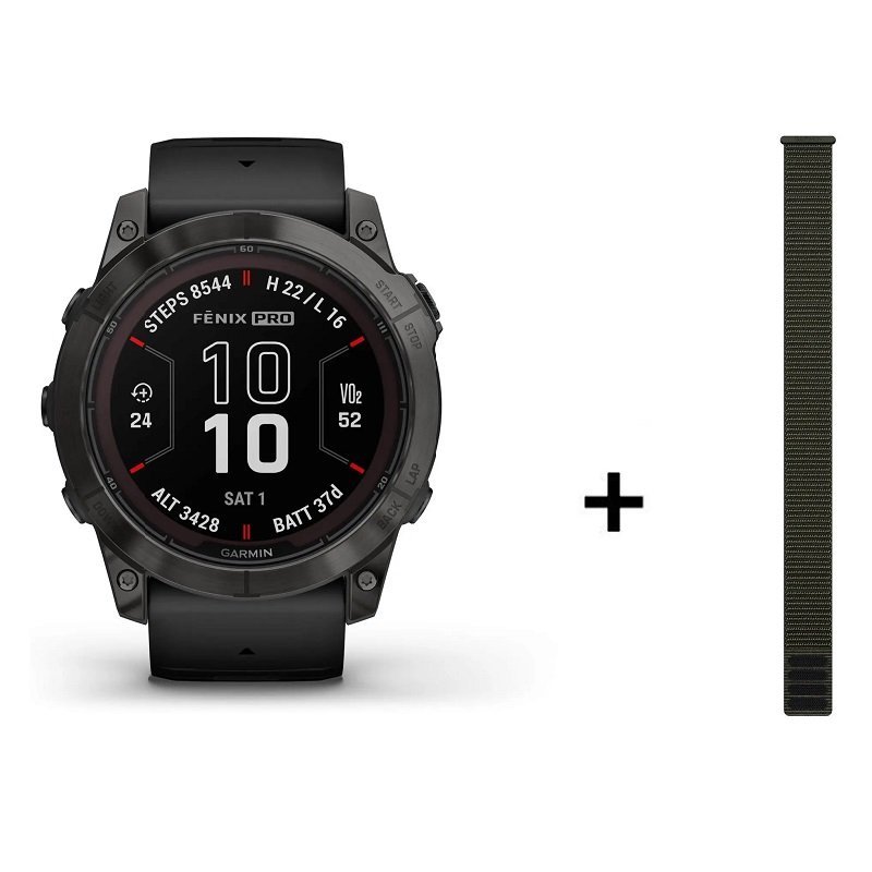 Garmin Fenix 7X Pro Sapphire Solar Titane – Image 2