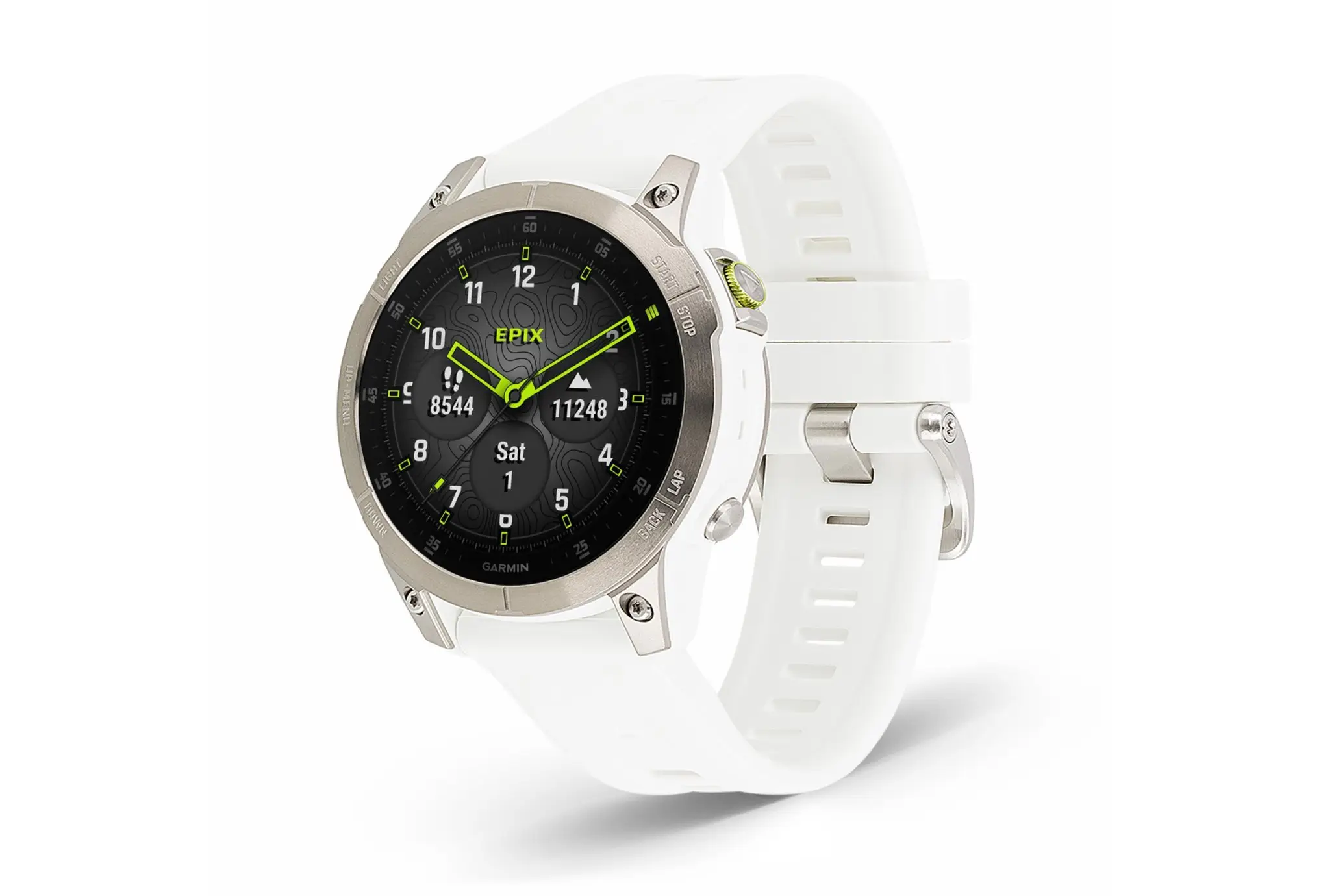 Montre Garmin EPIX Gen 2 Sapphire Titane 47 mm + bracelet nylon gris – Image 11