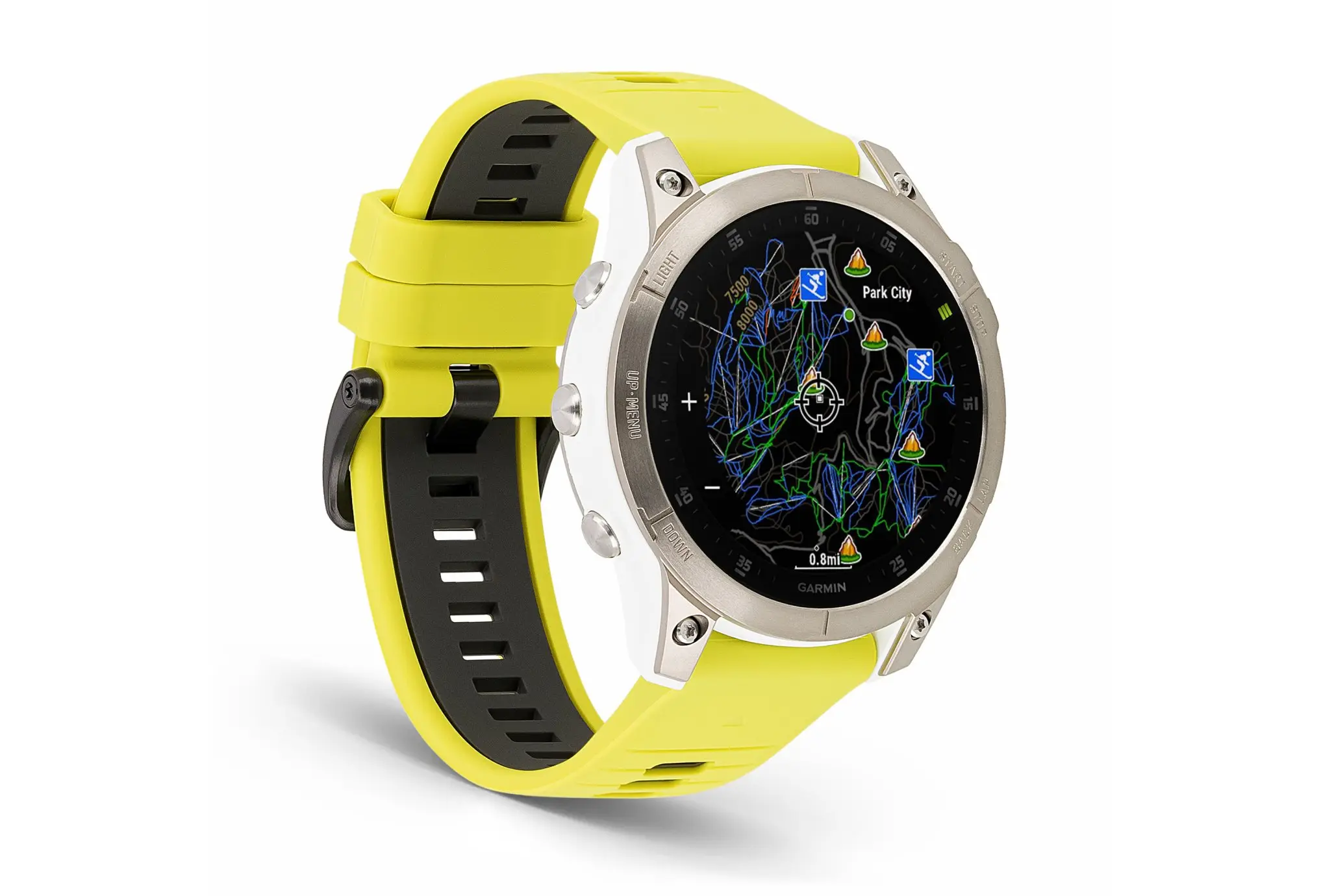 Montre Garmin EPIX Gen 2 Sapphire Titane 47 mm + bracelet nylon gris – Image 6