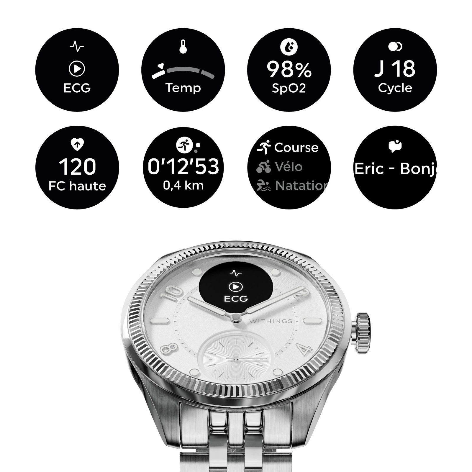 Montre connectée Withings ScanWatch Nova 39 mm – Image 2