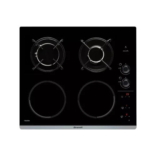 Plaque mixte induction gaz BRANDT BPI6413BM