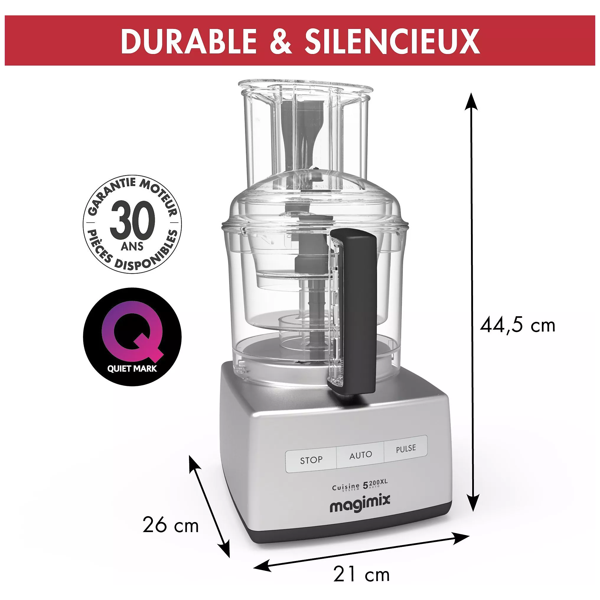Robot multifonction Magimix CS 5200 XL Premium Chrome Brillant – Image 5