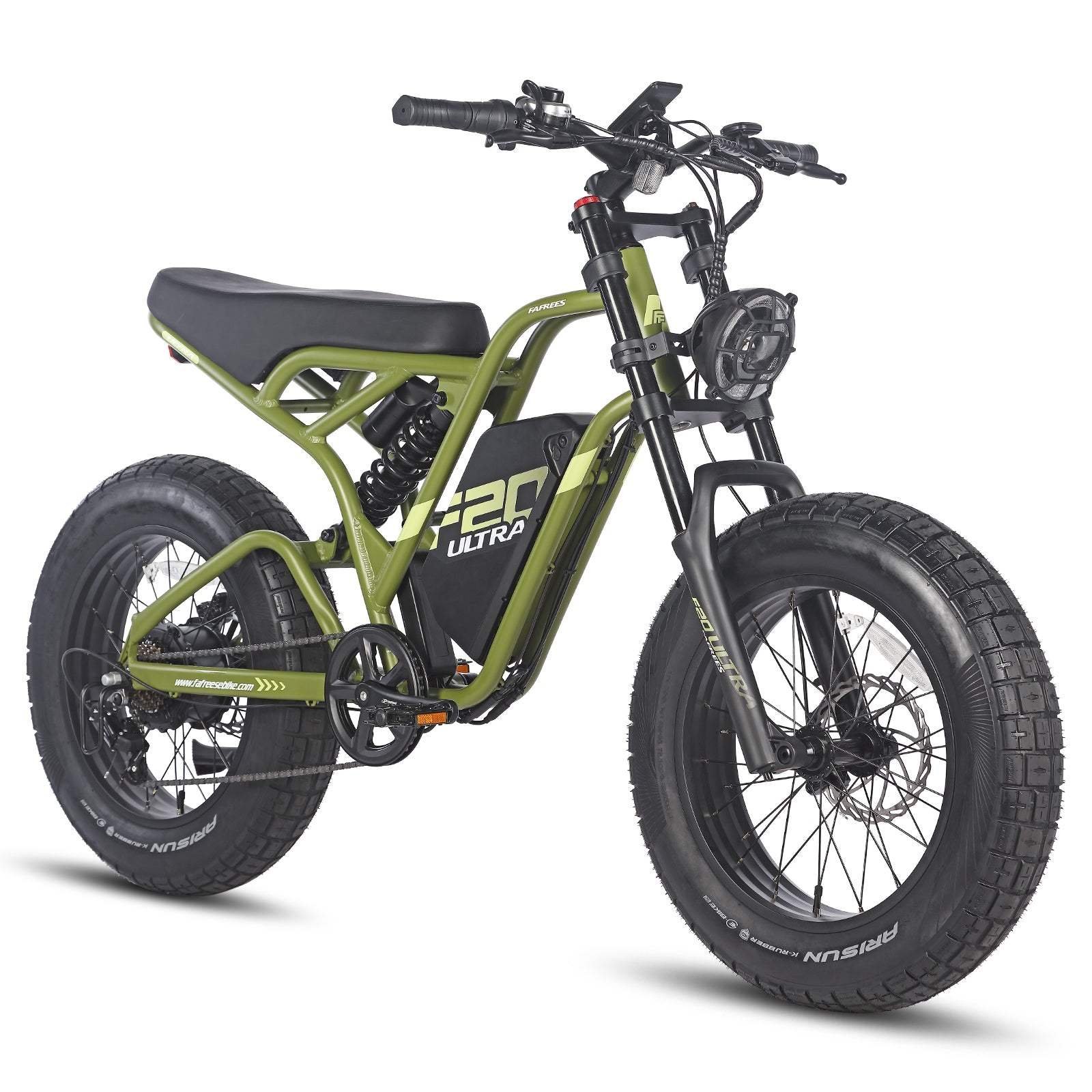FAFREES F20 ULTRA 750W 20" Fat Bike E-Mountain Bike 48V 25Ah LG Batterie E-MTB – Image 7