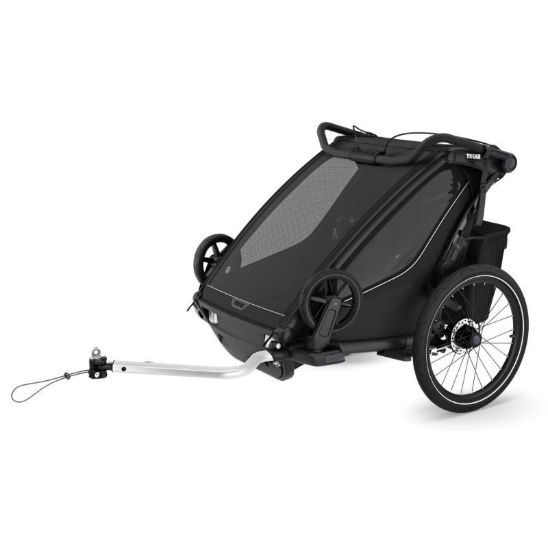 Remorque bébé vélo Thule pour 2 Enfants - Chariot Sport 2 Double - noir – Image 19